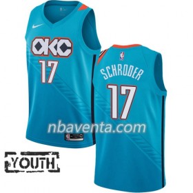 Camiseta Niños Oklahoma City Thunder Steven Adams 17 2018-19 Nike City Edition Azul Swingman
